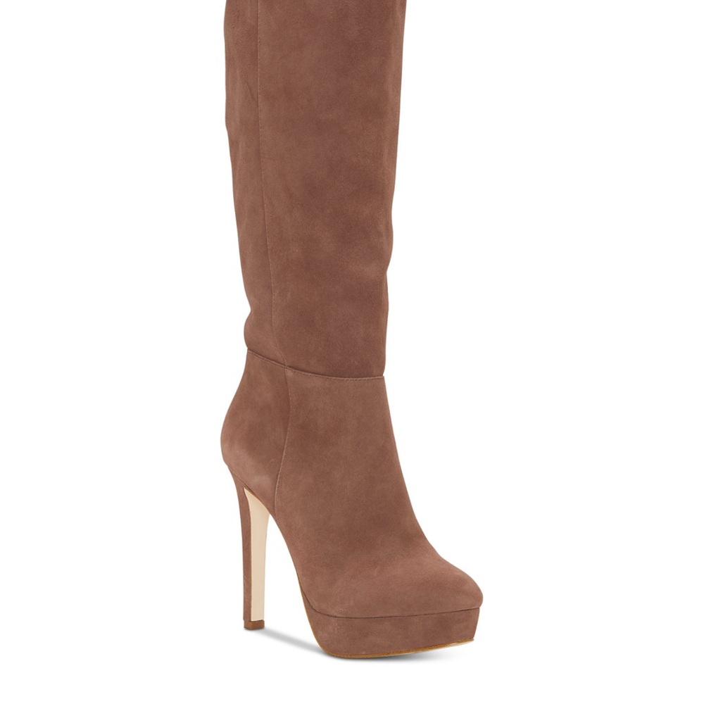 NIB Jessica Simpson Elegant Brown Suede Knee-High Boots